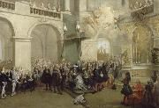 Nicolas Lancret, La remise de l'Ordre du Saint-Esprit dans la chapelle de Versailles